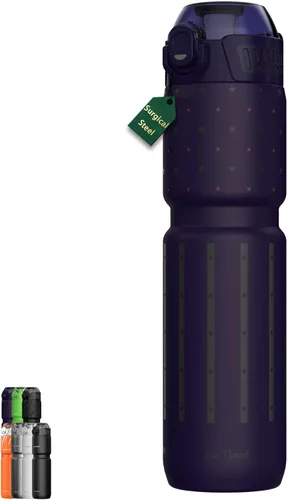 Vista 17 de MYFOREST Botella de agua aislada para bicicleta de 24 onzas líquidas, forro de acero quirúrgico sin olor, agarre más fuerte para senderos difíciles