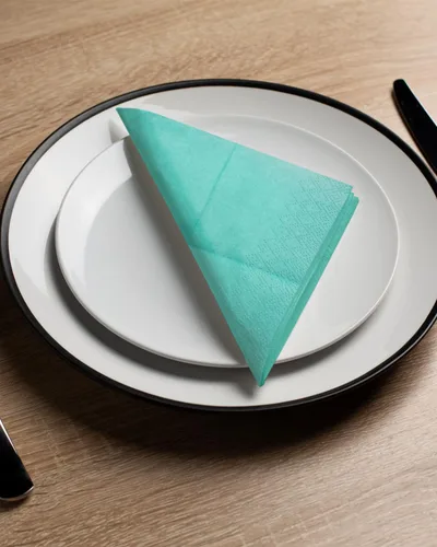 Vista 6 de 240 unidades de servilletas desechables para cena, papel, serie azul, 6 colores. Servilleta para cóctel, cumpleaños, boda, fiesta, almuerzo, postre