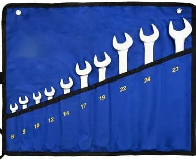 Vista 9 de Juego de llaves combinadas de trinquete métricas de cabeza flexible de 7 piezas, 0.394 in-0.748 in/pulido completo/acabado espejo