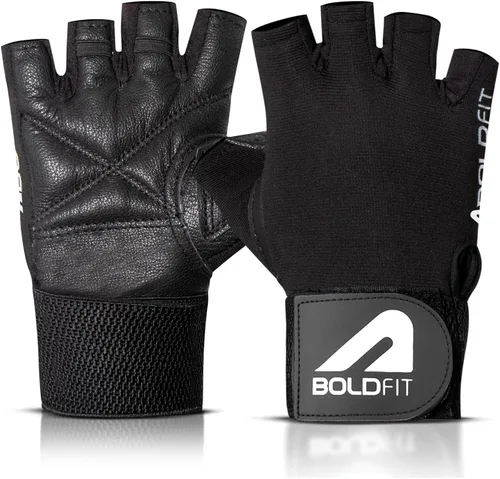 Boldfit Gym Gloves for Men & Women with Wrist Support Accessories for Weightlifting, Training, Exercise, Cycling Gloves, Bike Riding Gloves