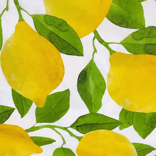 Vista 2 de BBiggood Juego de 2 fundas de almohada de verano para decoración de fiesta de limón, limones amarillos y hojas verdes, almohadas de decoración