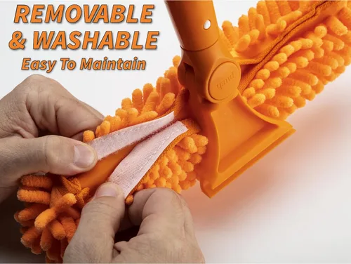 Vista 4 de 1.5-3 Escobilla de ventana para el hogar con poste de extensión/Herramienta limpiadora de ventanas para limpieza de ventanas/ Escobilla de coche