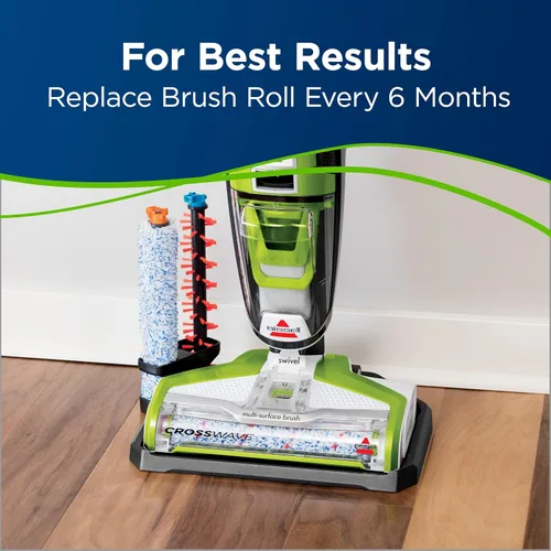 Vista 3 de BISSELL Rollo de cepillo para mascotas multisuperficie CrossWave sin enredos, nueva pieza 2460 del OEM
