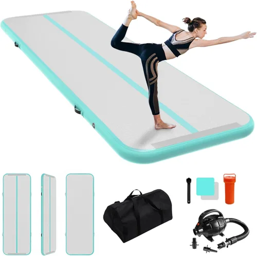 Vista 10 de IBATMS Colchoneta de Volteretas Aéreas Tumble Track, Colchoneta de Aire Inflable de Gimnasia de 4/8 pulgadas para Uso