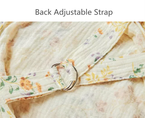 Vista 8 de insular Funda de lactancia de muselina para lactancia materna, fundas de lactancia transpirables con cuello de arco para mamá, delantal de lactancia