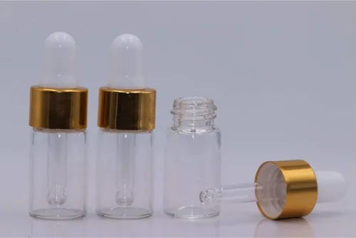 Vista 3 de 15 botellas de cristal con gotero de aceite esencial, mini botella de perfume transparente de 0.0 fl oz/0.1 fl oz/0.1 fl oz, frascos de muestra