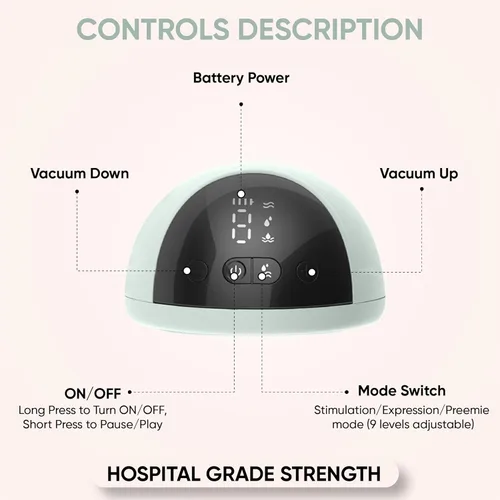 Vista 6 de Zomee Fit - Extractor de leche portátil, manos libres, portátil, discreto sacaleche eléctrico doble con capacidad para 5 onzas, inalámbrico, más