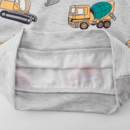 Vista 5 de Akyzic Sudaderas de algodón con cuello redondo para niños pequeños, camisetas de manga larga con diseño de dinosaurio, camisetas 2-8T