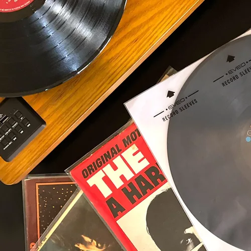 Vista 4 de EVEO 25 fundas interiores de vinilo para discos de vinilo – Papel de arroz antiestático LP para discos de 12 pulgadas – Fundas de disco interiores