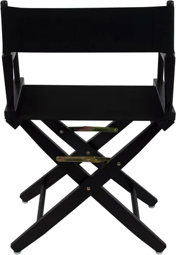 Vista 4 de American Trails Silla de director extra ancha de 18.0 in, marco negro con lona negra premium