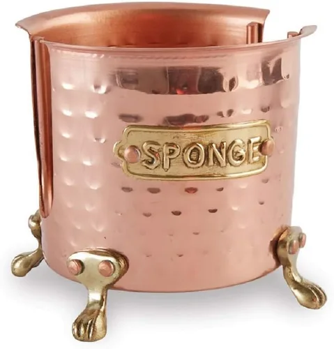 Mud Pie Soporte para Esponja de Cocina Caddy, Cobre