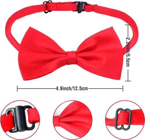 Vista 4 de Keymall Kit de accesorios de disfraz de conejo blanco de Pascua para niños, 4 piezas, diadema de conejo, chaleco, corbatín, accesorios para Pascua