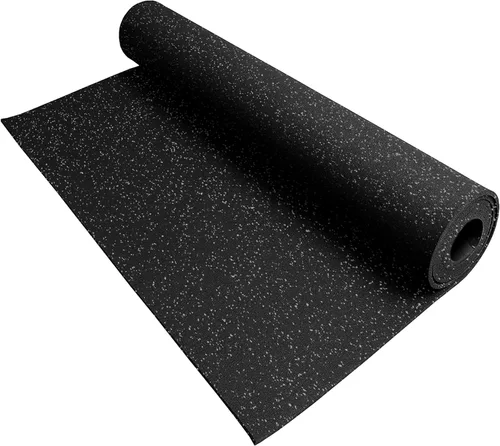 Vista 8 de IncStores Rollo de suelo de goma resistente de 3/8 pulgadas de grosor, suelo de goma reciclada flexible para un sótano, gimnasio en casa, cobertizo