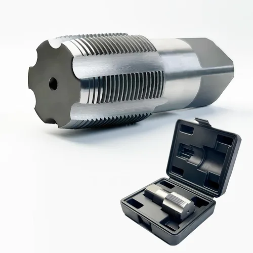 Vista 16 de DECKRKAT Grifo de tubería NPT de 1 pulgada, juego de grifos NPT de acero al carbono de precisión para roscas limpias y precisas, grifo NPT de 1