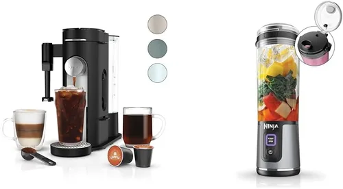 Vista 15 de Ninja Pod & Grounds - Cafetera especializada de una sola porción, compatible con cápsulas K-Cup, prepara café molido, diseño compacto, espumador