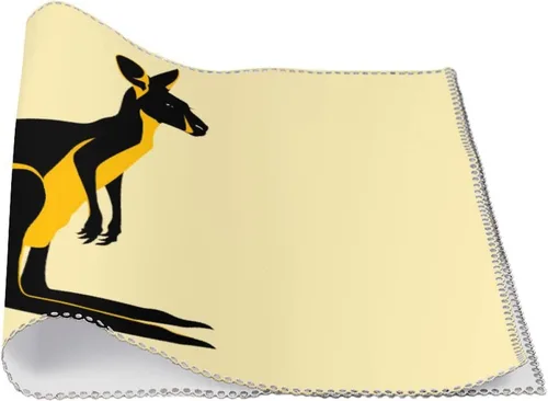 Vista 3 de Kangarooes Australia Placemats Set of 6 Resistant Table Mats Washable Place Mats for Dinner Party Table Decoration