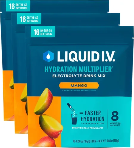Vista 10 de Liquid I.V.® Multiplicador de hidratación - Pomelo Mezcla de bebida en polvo de electrolitos Pack de 3 (48 porciones)