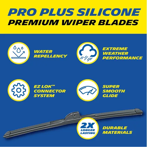 Vista 4 de Michelin 40-2221SPBA Pro Plus Silicone Paquete Doble de Limpiaparabrisas de 22 y 21 pulgadas Compatible con Modelos Selectos de Jeep, Toyota, Dodge