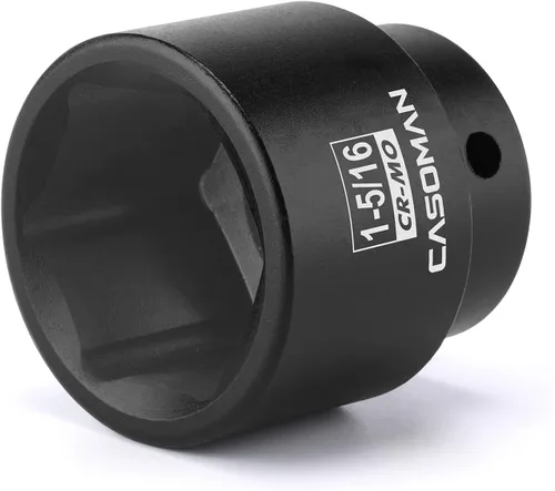 Vista 18 de CASOMAN Dado de Impacto Profundo de 6 Puntos de 1/2 Pulgada - 1-7/16" (SAE), CR-MO, Dado para Tuerca de Eje de 6 Puntos de 1/2 Pulgada