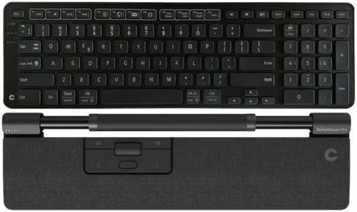 Vista 4 de Contour Balance Keyboard - Teclado ergonómico compacto para aliviar el dolor de muñeca con inclinación ajustable para apoyar, compatible con Negro