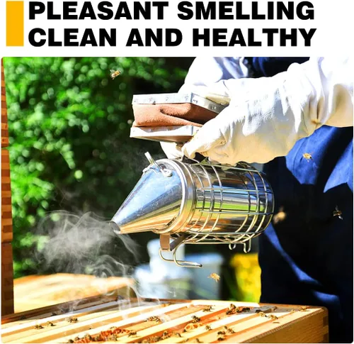 Vista 3 de MayBee Pellets para ahumar abejas, paquete de 108, accesorios de apicultura y apicultor natural para abejas