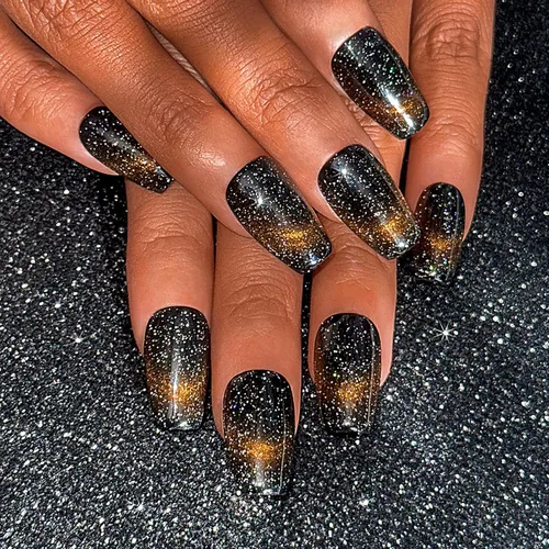 Vista 13 de Sethexy Uñas postizas de lujo hechas a mano con diamantes de imitación morados, cristales de corazón 3D, uñas largas a presión con lazo de mariposa
