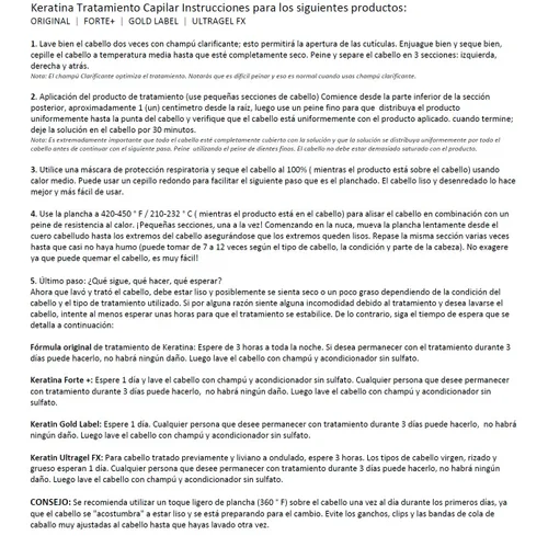 Vista 8 de Tratamiento capilar de queratina brasileña profesional X grande botella de 33.8 fl oz con peine fácil probado resultados increíbles