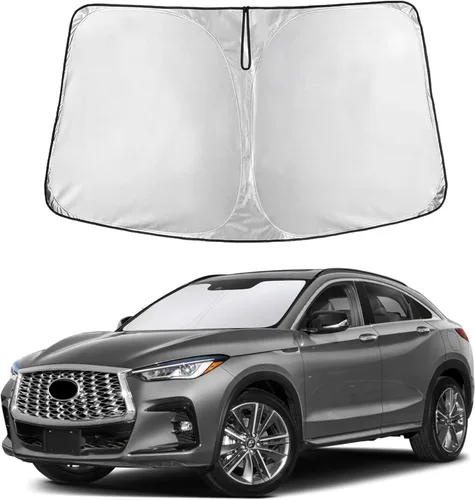 Vista 68 de Parasol para parabrisas para Rivian R1S 2022-2024 2025 compatible con EcoNour material de poliéster 240T, visera solar para coches, reflector que