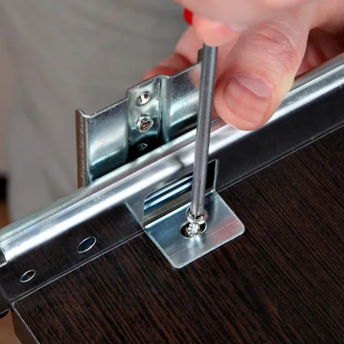 Vista 9 de DOITOOL Rieles deslizantes para cajones de teclado de 14 pulgadas con rodamiento de bolas, función de cierre suave suave debajo del escritorio