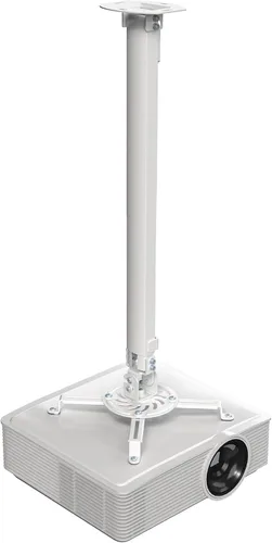 Vista 10 de VIVO Soporte universal para proyector de techo ajustable para proyectores regulares y mini, montaje de proyección con brazos extensibles, negro