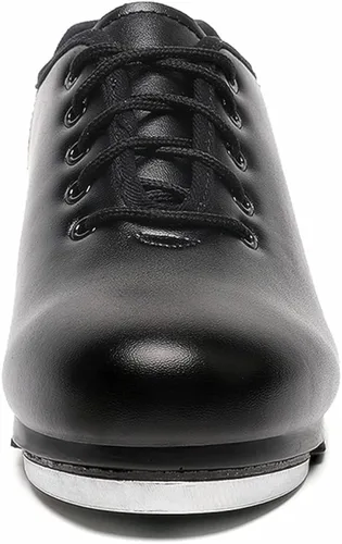 Vista 2 de Mens Lace Up Black Tap Shoes Leather Oxford Dance Shoe