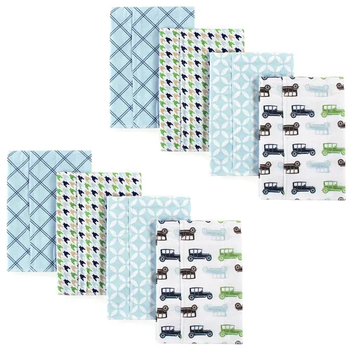 Vista 180 de Hudson Baby - Paños unisex de franela de algodón para bebé, avión, talla única