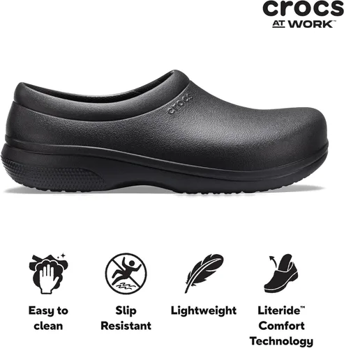 Vista 6 de Crocs Zuecos unisex para adultos, para trabajar en el reloj Literide