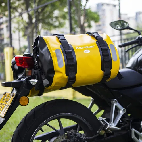 Vista 6 de WILD HEART Bolsa impermeable Alforjas de motocicleta 40L Bolsa de tanque Bolsas laterales de motor