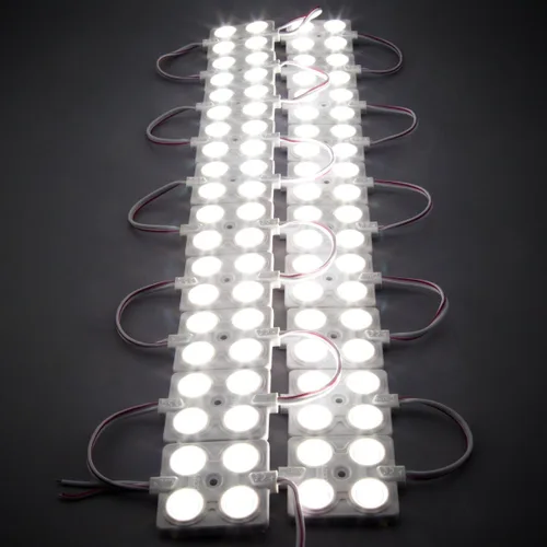 Vista 2 de 100 unids LED módulo 4 LED 160 grados blanco 2.0W impermeable luz trasera led módulos de señal para letreros de letras