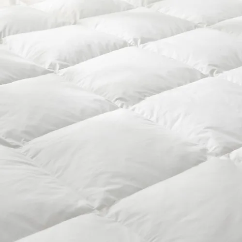 Vista 8 de cobertor para colchón relleno de plumas de ganso, tamaño alternativo