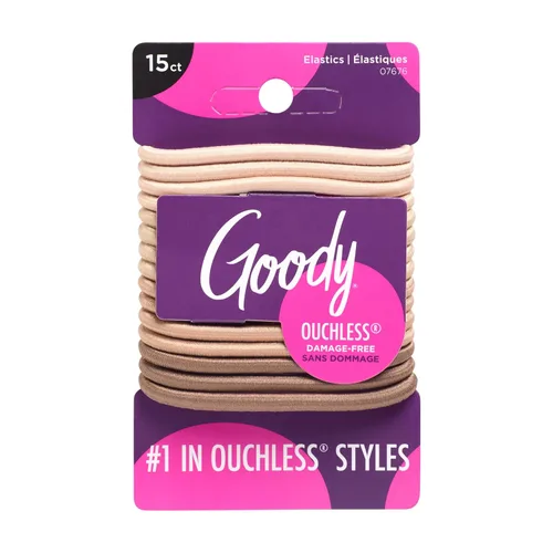 Vista 8 de Goody Ouchless - Elásticos para el cabello, sin tirones, no se rompen, sin enredos para cabello grueso, rizado, rizado y texturizado, 15