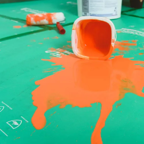 Vista 8 de Protección temporal resistente para suelos de 39 pulgadas x 100 pies, para construcción y renovación, color verde, película protectora de superficie