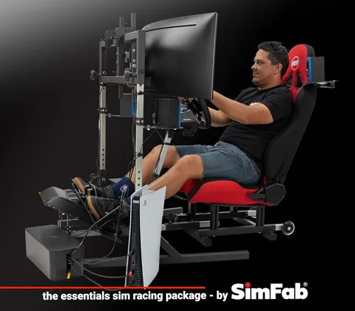 Vista 6 de OpenWheeler GEN3 Racing Wheel Simulator Stand Cockpit Black. Compatible With Logitech G923 G29 G920 Thrustmaster Fanatec Wheels Xbox One, PS4