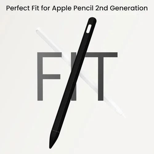 Vista 5 de KELIFANG Funda de silicona para Apple Pencil Pro 2024 y Apple Pencil de 2ª generación, funda protectora tipo manga con soporte, agarre y tapa