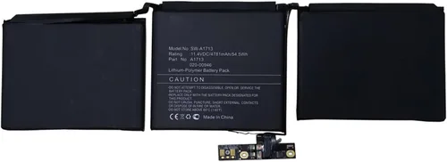 A1713 - Batería de repuesto de 54.5 Wh compatible con MacBook Pro de 13 pulgadas A1708 a finales de 2016 mediados de 2017 EMC 2978 EMC 3164 MPXQ2LL/A