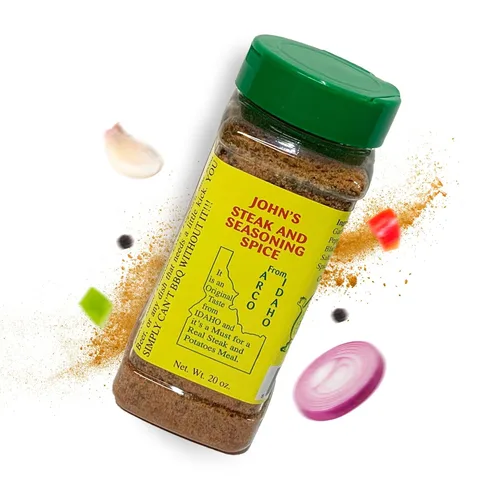 Vista 13 de John's Steak and Seasoning Spice, Condimento de bistec de sabor original para asar a la parrilla, chuletas de cerdo, filetes, hamburguesas, pollo