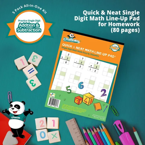 Vista 8 de Channie's Juego de libros de escritura visual y matemáticas todo en uno para estudiantes de prekindergarten - 1er grado de escuela primaria