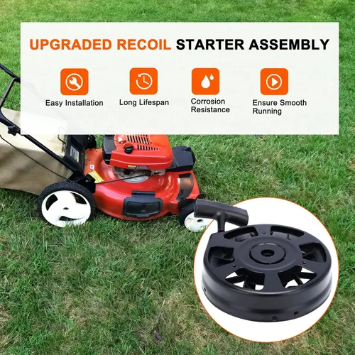 Vista 2 de Hipa 590739 Arrancador de retroceso compatible con Tecumseh LV195EA LEV120 LEV100 Lawn Boy Toro 20016 20017 20018 20019 Walk BehindLawn Mower