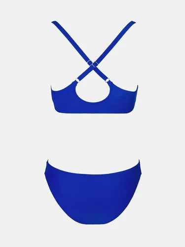 Vista 6 de CUPSHE - Conjunto de bikini de dos piezas para mujer, estampado floral y detalle de nudo de conejo