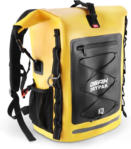Vista 18 de OSAH DRYPAK Waterproof Backpack Dry Bag 25L/35L/55L/85L – Heavy Duty Roll-Top Hiking Backpack Sack Keeps Gear Dry for Travel, Kayaking, Boating