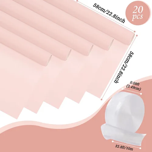 Vista 2 de 20 hojas de papel de regalo para ramos, papel de embalaje de flores impermeable, suministros de ramo de floristería, embalaje de regalo para bodas