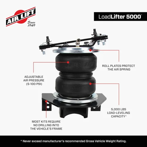 Vista 5 de Air Lift LoadLifter 5000 Kit de resorte de aire - Compatible con F-150 no PowerBoost RWD/4WD 2021-2026 - 57355
