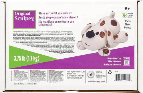 Arcilla original Sculpey, 1,7 kg, color blanco