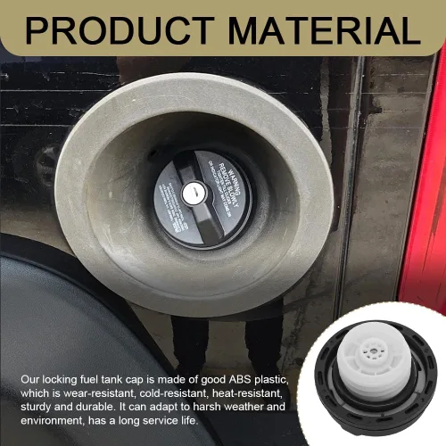 Vista 5 de Tapa de gasolina con bloqueo, tapa de combustible con bloqueo, cubierta antirrobo del tanque de combustible con llave compatible con Toyota 4Runner